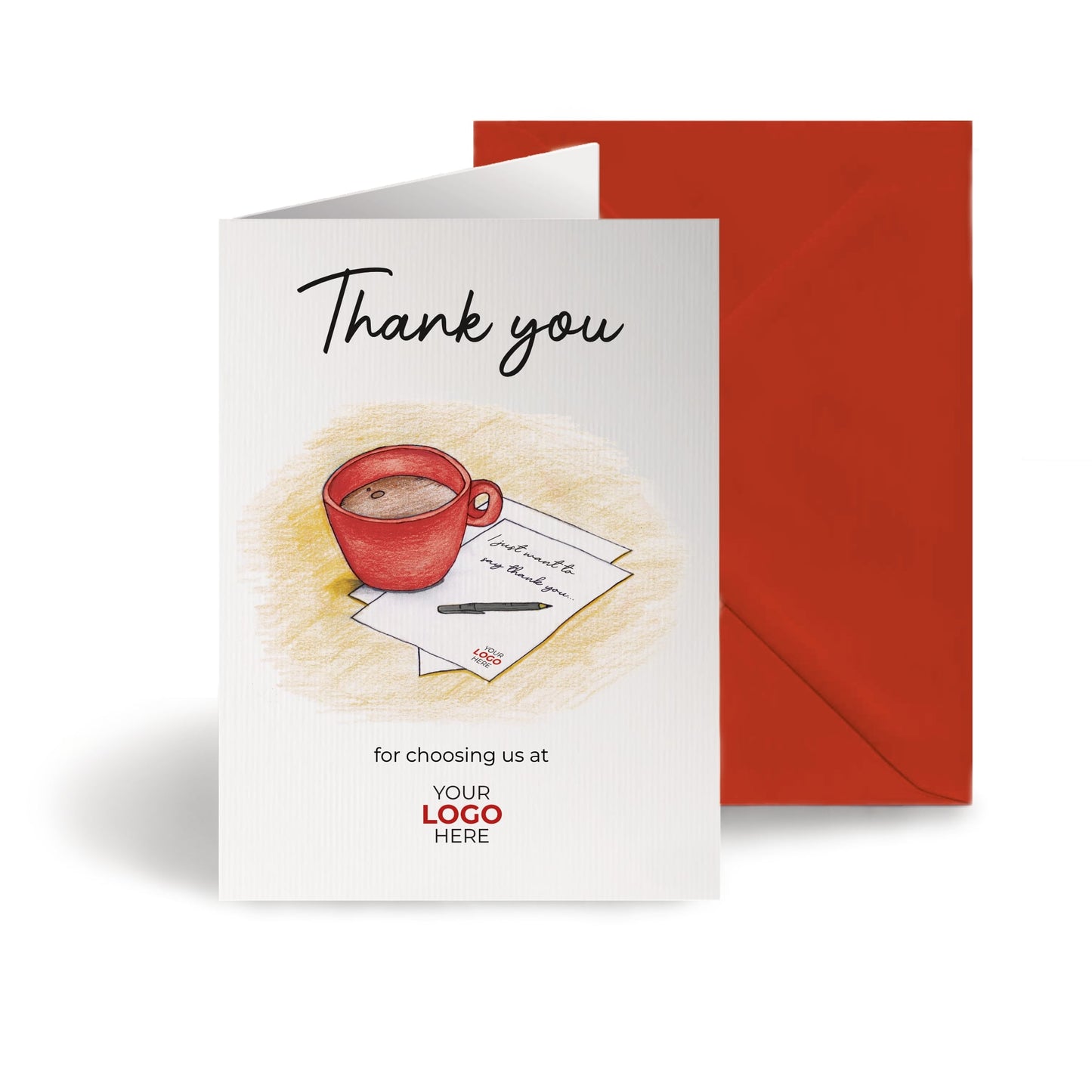 ‘Mug & Note’ Business Thank You Cards image 0