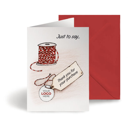 ‘Label and Tag’ Business Thank You Cards image 0