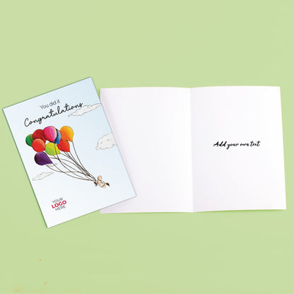 ‘Hats off Flying High’ Congratulations Company Greeting Cards image 3