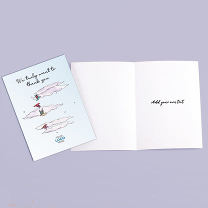 ‘Birds in Clouds’ Business Thank You Cards image 3