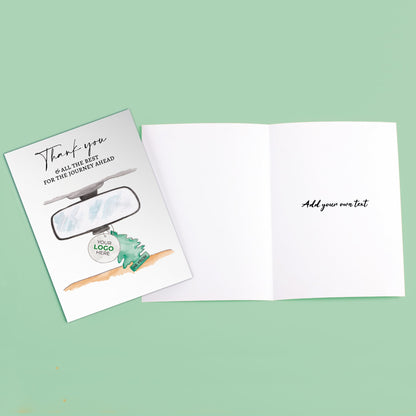 ‘Rearview Mirror’ Business Thank You Cards image 2