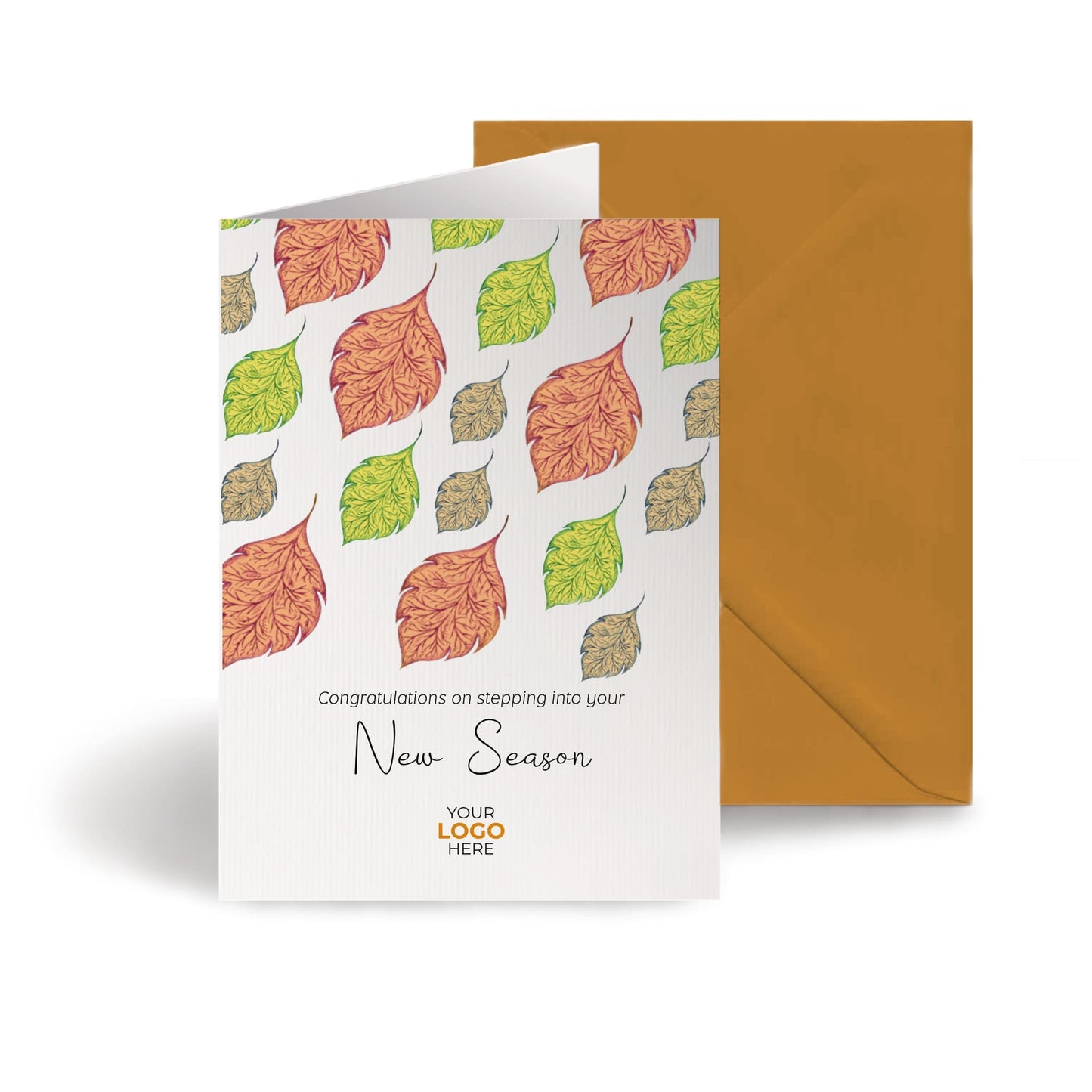 ‘Falling Leaves’ Congratulations Company Greeting Cards image 0