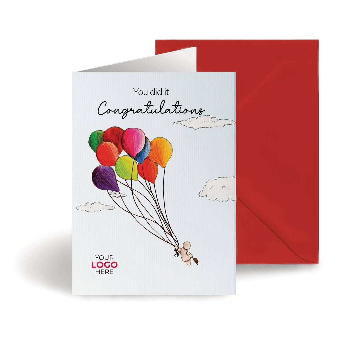 ‘Hats off Flying High’ Congratulations Company Greeting Cards image 0