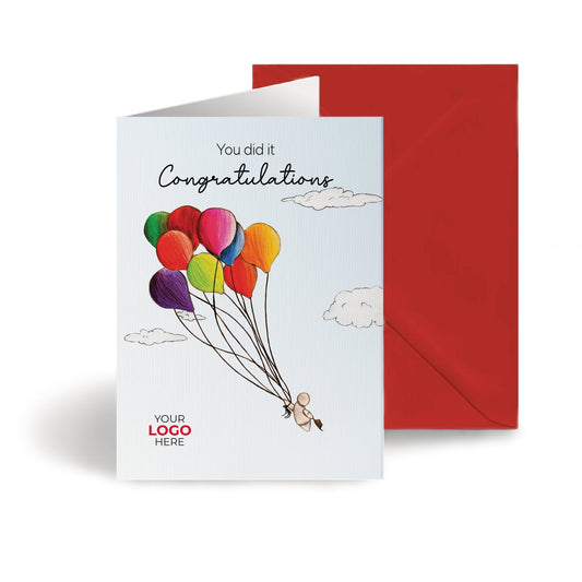 ‘Hats off Flying High’ Congratulations Company Greeting Cards image 0