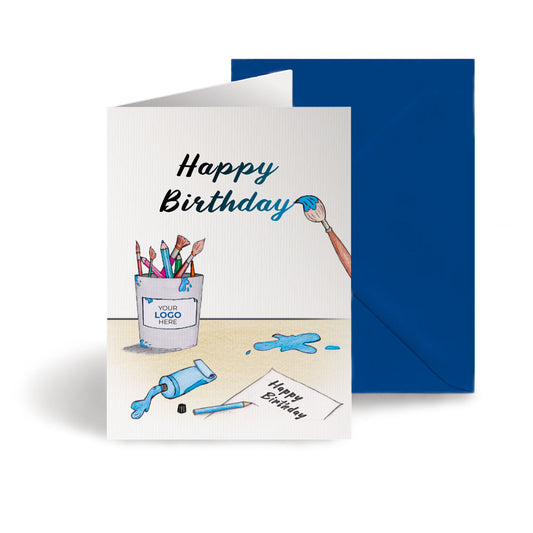 ‘Painting Birthday’ Business Birthday Cards image 0