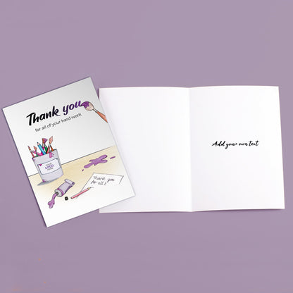 ‘Painting You’ Business Thank You Cards image 3