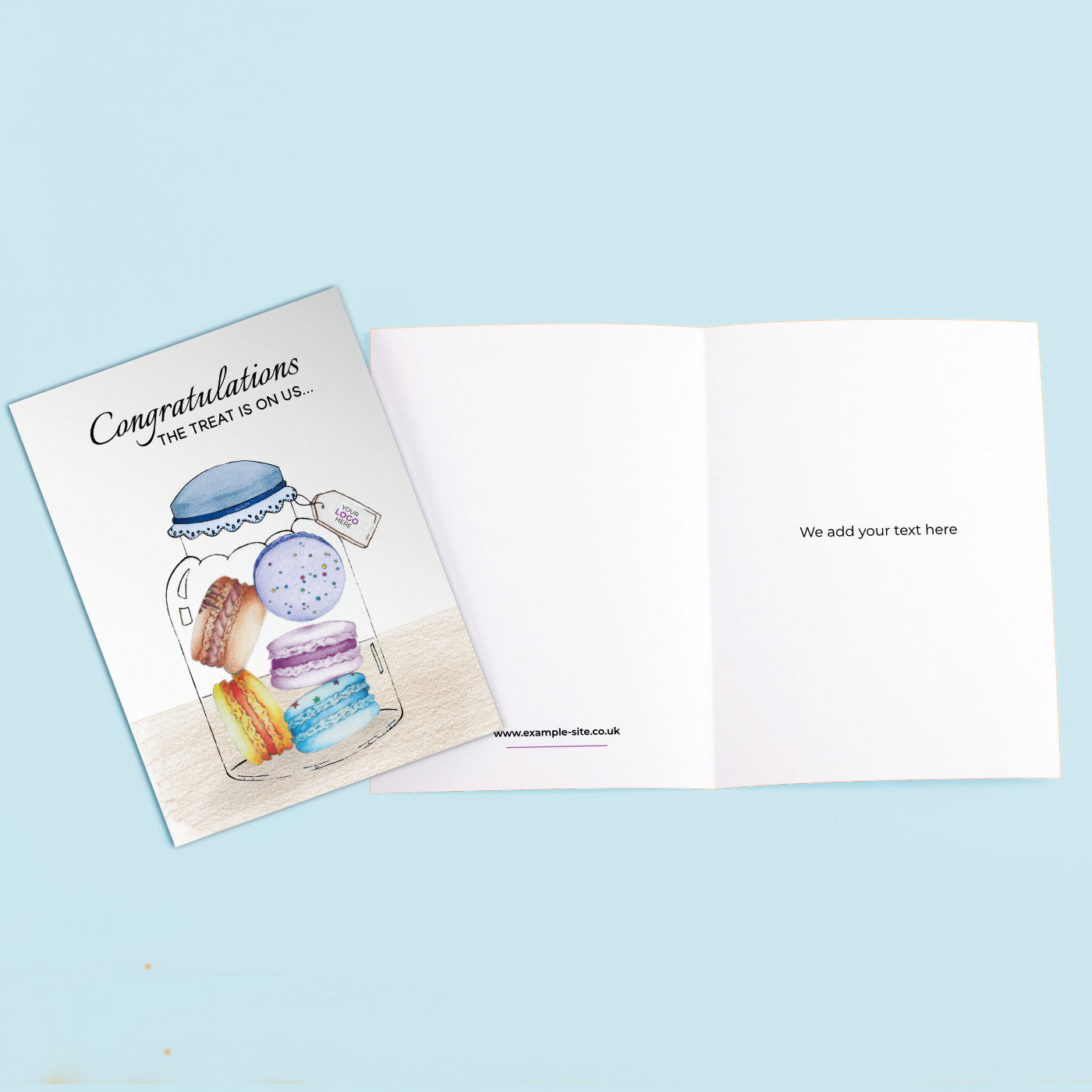 ‘Macaron Jar’ Congratulations Company Greeting Cards image 3