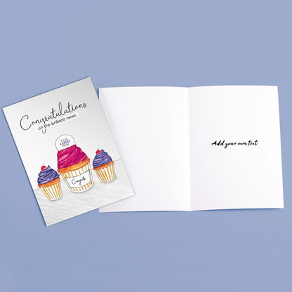 ‘Three Cupcakes’ Congratulations Company Greeting Cards image 5