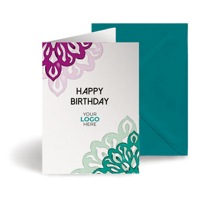 ‘Simple Mandala’ Business Birthday Cards image 0