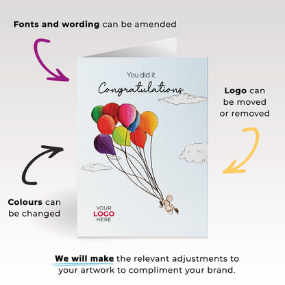 ‘Hats off Flying High’ Congratulations Company Greeting Cards image 4